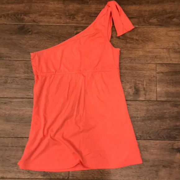 Lilly Pulitzer Tops - Gorgeous coral Lilly Pulitzer one shoulder top
